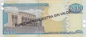 Dominican Republic, 2.000 Pesos Oro, 2002, ... 