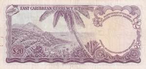 East Caribbean States, 20 Dollars, 1965, VF, ... 