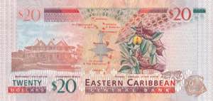 East Caribbean States, 20 Dollars, 2015, ... 