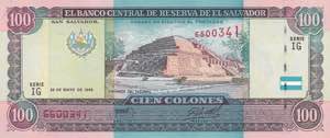 El Salvador, 100 Colones, 1995, UNC, p140a
