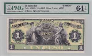 El Salvador, 1 Peso, ... 