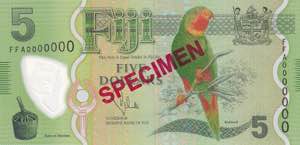 Fiji, 5 Dollars, 2013, ... 