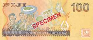 Fiji, 100 Dollars, 2013, UNC, p119s, SPECIMEN