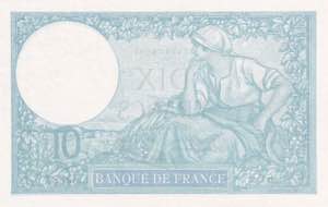 France, 10 Francs, 1939, UNC(-), p84