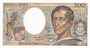 France, 200 Francs, ... 