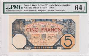 French West Africa, 5 ... 