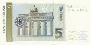 Germany - Federal Republic, 5 Deutsche Mark, ... 