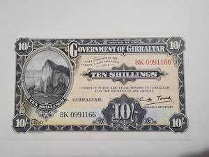 Gibraltar, 10 Shillings, ... 
