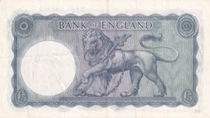 Great Britain, 5 Pounds, 1961, XF(-), p371a