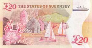 Guernsey, 20 Pounds, 1996, UNC, p58c