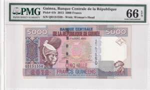 Guinea, 5.000 Francs, ... 