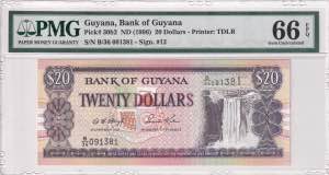 Guyana, 20 Dollars, ... 