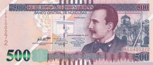 Honduras, 500 Lempiras, ... 