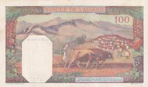 Algeria, 100 Francs, 1945, AUNC, p85