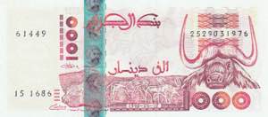 Algeria, 1.000 Dinars, ... 