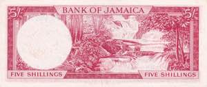 Jamaica, 5 Shillings, 1964, AUNC, p51Ad
