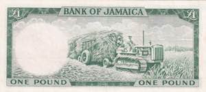 Jamaica, 1 Pound, 1964, XF, p51Ca