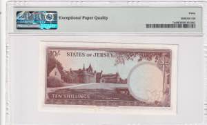 Jersey, 10 Shillings, 1963, VF, p7a