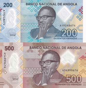 Angola, 200-500 Kwanzas, ... 