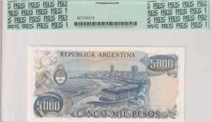 Argentina, 5.000 Pesos, 1977/1983, UNC, p305b
