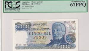 Argentina, 5.000 Pesos, ... 