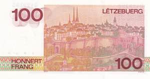 Luxembourg, 100 Francs, 1986, UNC(-), p58b
