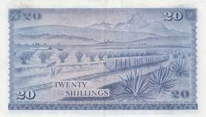 Kenya, 20 Shillings, 1971, AUNC, p8b