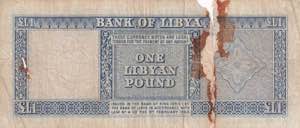 Libya, 1 Libyan Pound, 1963, POOR, p30