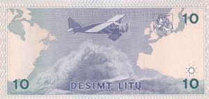 Lithuania, 10 Litu, 1993, UNC, p56a