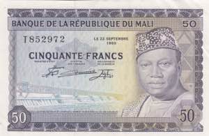 Mali, 50 Francs, 1967, ... 