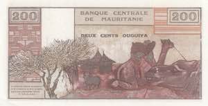 Mauritania, 200 Ouguiya, 1973, UNC(-), p2s, ... 