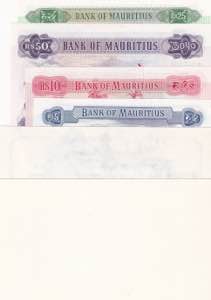 Mauritius, 5-10-25-50 Rupees, 1978, UNC, ... 