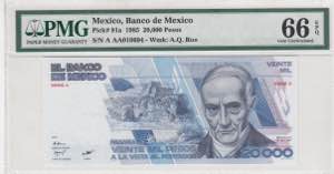 Mexico, 20.000 Pesos, ... 