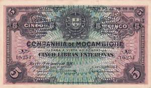 Mozambique, 5 Libras, ... 