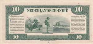 Netherlands Indies, 10 Gulden, 1943, XF(+), ... 