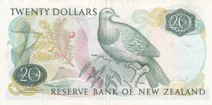New Zealand, 20 Dollars, 1989/1992, XF, p173c