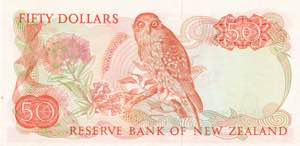 New Zealand, 50 Dollars, 1981/1985, XF, p174a