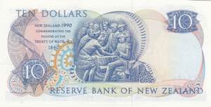 New Zealand, 10 Dollars, 1990, UNC, p176