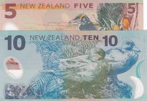 New Zealand, 5-10 Dollars, 2006/2009, UNC, ... 