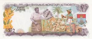 Bahamas, 1/2 Cent, 1968, UNC, p26a