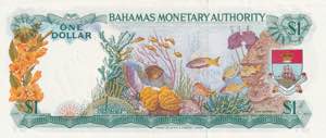 Bahamas, 1 Dollar, 1968, UNC(-), p27a
