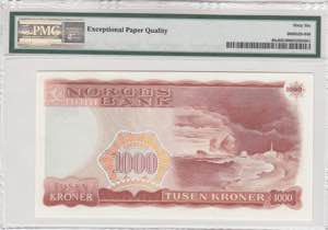 Norway, 1.000 Kroner, 1985/1987, UNC, p40c