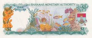 Bahamas, 1 Dollar, 1968, XF(+), p27a