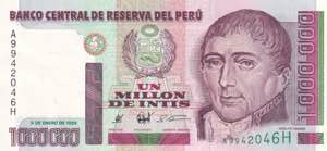 Peru, 1.000.000 Intis, ... 