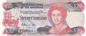 Bahamas, 20 Dollars, ... 