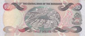 Bahamas, 20 Dollars, 1997, XF(-), p65a