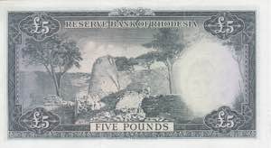 Rhodesia, 5 Pounds, 1964, AUNC(-), p26a