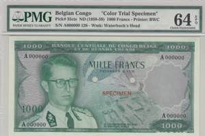 Belgian Congo, 1.000 ... 