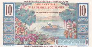 Saint Pierre & Miquelon, 10 Francs, ... 