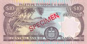 Samoa, 10 Tala, 2002/2005, UNC, p34bs, ... 